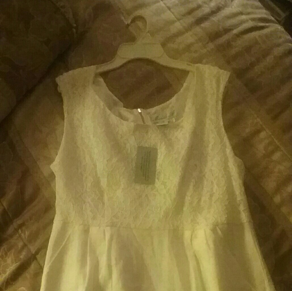 white cotton dress